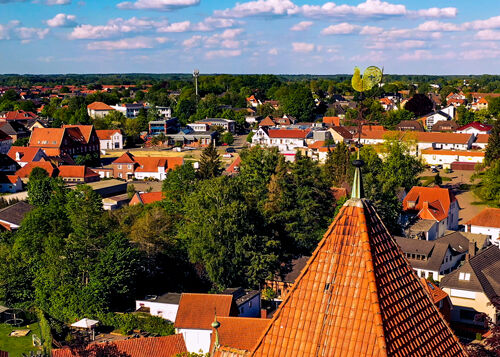 Stiftskirche Bassum mit der Drohne